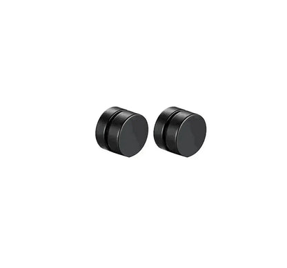 1-5 pairs of fashionable men's punk cross pendants stainless steel earless magnet earrings set