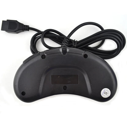1-2 Pcs Black Gamepad Controller For Sega Mega Drive 9 Pin 6 Buttons Gamepads for Sega Genesis 16 bit video game console