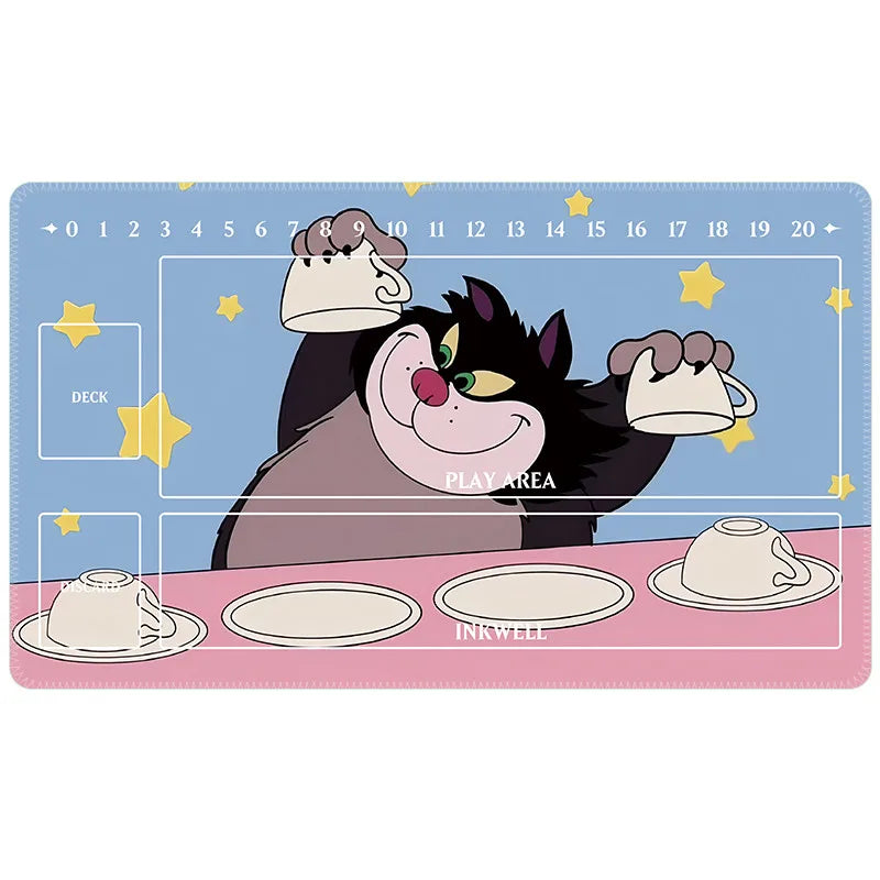 60x35x0.2Cm Cartoon Anime Lorcana Card Battle Single Tcg Game Mat Game Table Mat Card Mat Collection Toys Gift