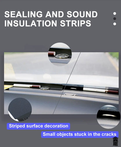 1.6m Auto Dashboard Sealing Strip Universal Car Sticker Rubber Seals Noise Insulation for Weatherstrip Car Accessories
