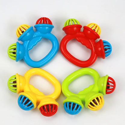 1-4PCS Baby Hand Rattle Ball Toy Newborn Grasping Hand Bell Sensory Toy Kids Safety Materials Toys for 0-24 Months Baby Children