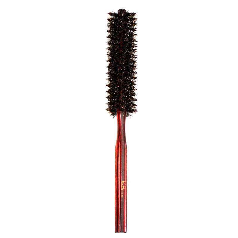 Round Hairbrush Anti Static Wood Boar Bristle Round Brush Hairdresser Styling Tools Teasing Brush For Curly Hair Comb Brush