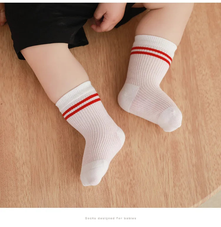 Long Tube Baby Socks Summer Breathable Children'S Socks Soft Cotton Stockings For Baby Socks For Babies