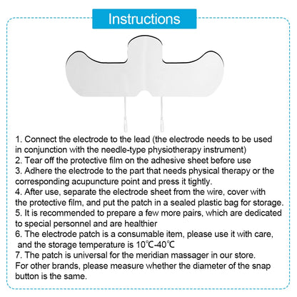 1Pcs EMS Electrode Pads 2 mm Plug 34x13cm for Shoulder Acupuncture Muscle Stimulator Massager TENS Physiotherapy Pad Health Care