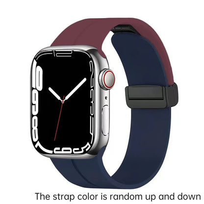 Magnetic Strap For Apple watch ultra band 49mm 45 mm Silicone Bracelet iWatch Series 7 8 se 6 5 3 44mm 45mm 40mm 41mm 42mm 38mm
