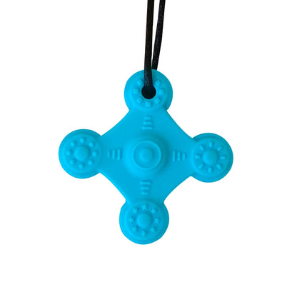1pcs Silicone Teether Kids Chew Necklace Sensory Chewy Pendant Oral Motor Toys Therapy Tools for Autism Children's Goods