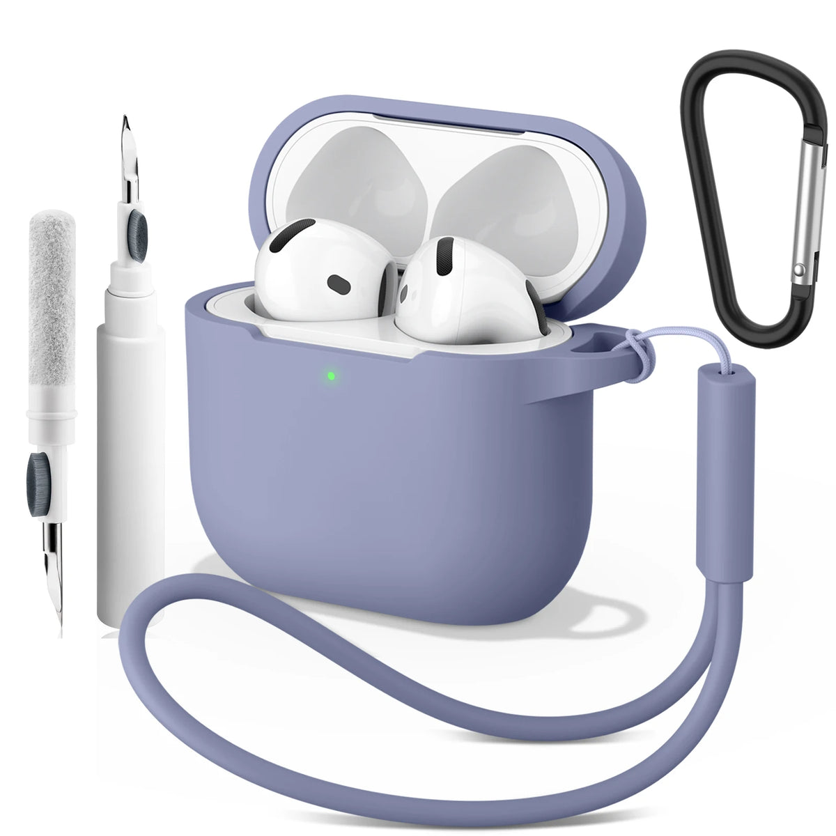 Soft Silicone Case For Apple Airpods 4 Earphone Cover Wireless Bluetooth Headset Protective Cases For Air Pods 4 Cover Accessory
