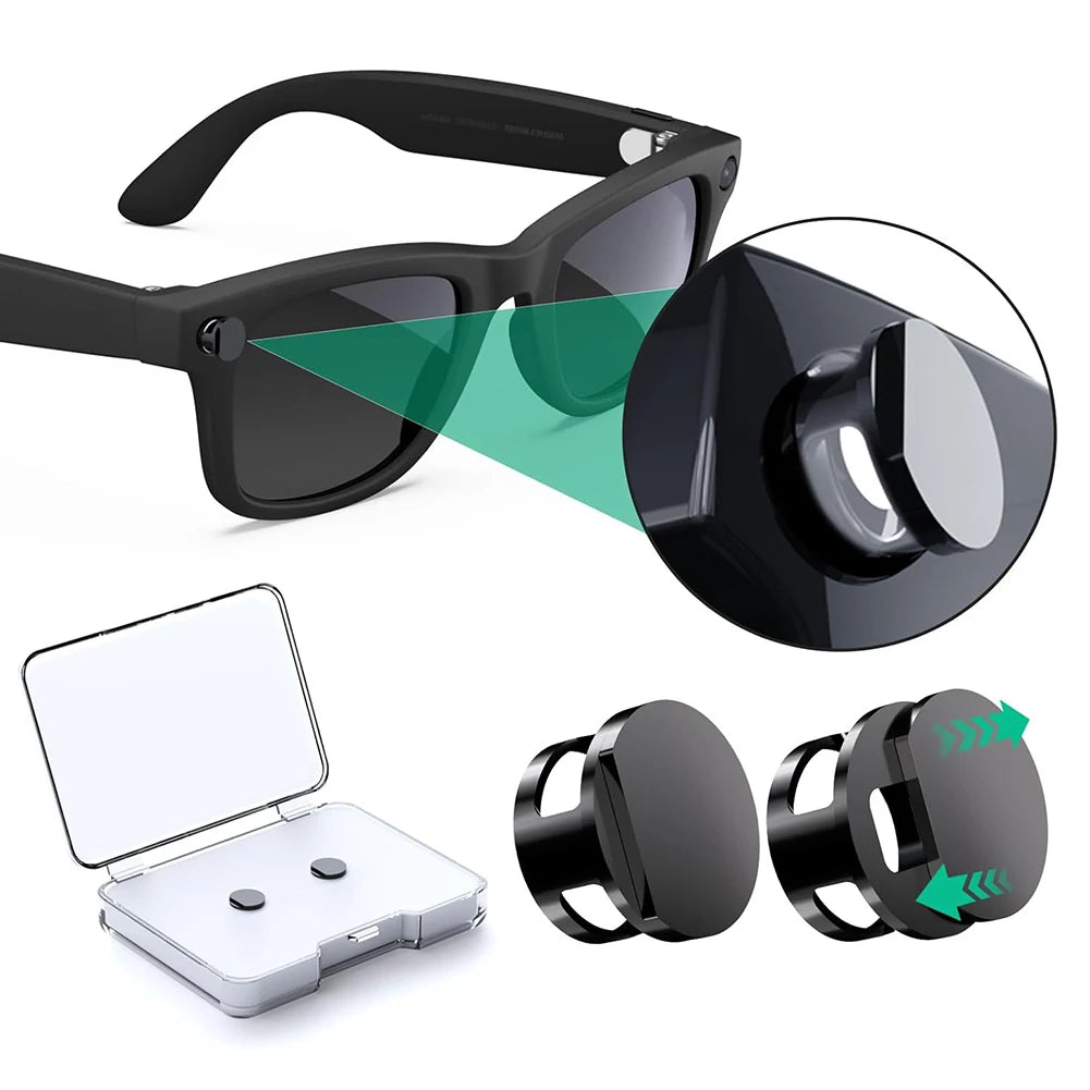 For Meta Smart Glasses Light Blockers, For Ray-Ban Meta Camera LED Cover,100% LED Light Blocking Efficiency, Privacy Accessories