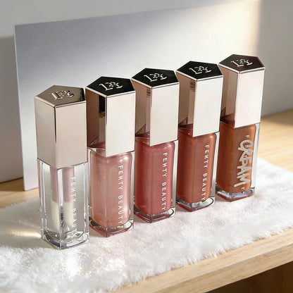 Fashionable and Fresh Fenty Beauty Lip Gloss Multi-color Shiny Transparent Liquid Lipstick Beginner Essential Lipstick Cosmetics
