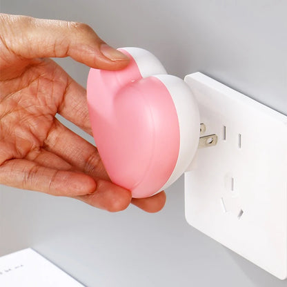 LED Night Light Sensor Control Night Lamp Energy Saving LED Sensor Lamp US Plug Nightlight for Children Kids Bedroom Stairs
