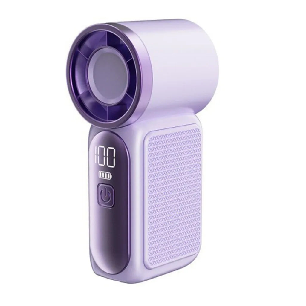 Mini Handheld Fan - Portable Turbo Fan with 100 Wind Speed, 1200mAh & Type-C, - Cooling Blower，Travel,R Cooling Device