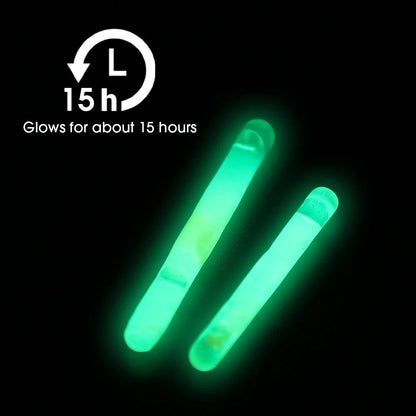 BRAVMACK 50/100pcs Outdoor Fishing Fluorescent Rod Firefly Fluorescent Rod Light Fishing Floating Rod Light Dark Luminous Rod