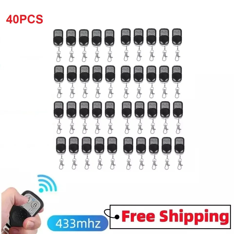 10/50PCS 433MHZ 433.92MHZ Universal Cloning Duplicator Key Remote Control Clone Fixed Learning Rolling Code For Gate Garage Door