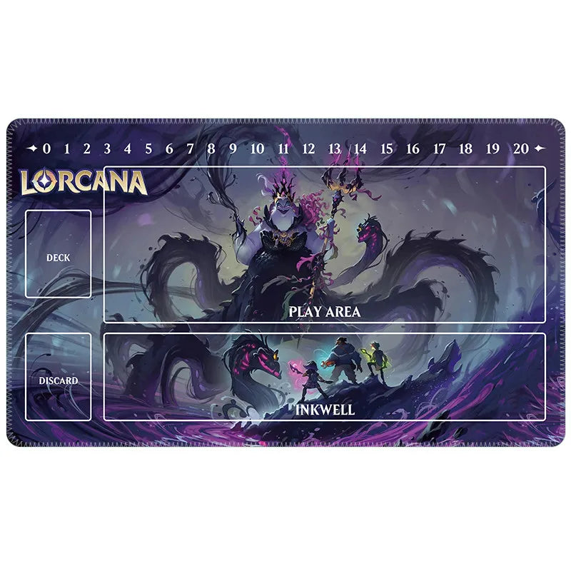 60x35x0.2Cm Cartoon Anime Lorcana Card Battle Single Tcg Game Mat Game Table Mat Card Mat Collection Toys Gift