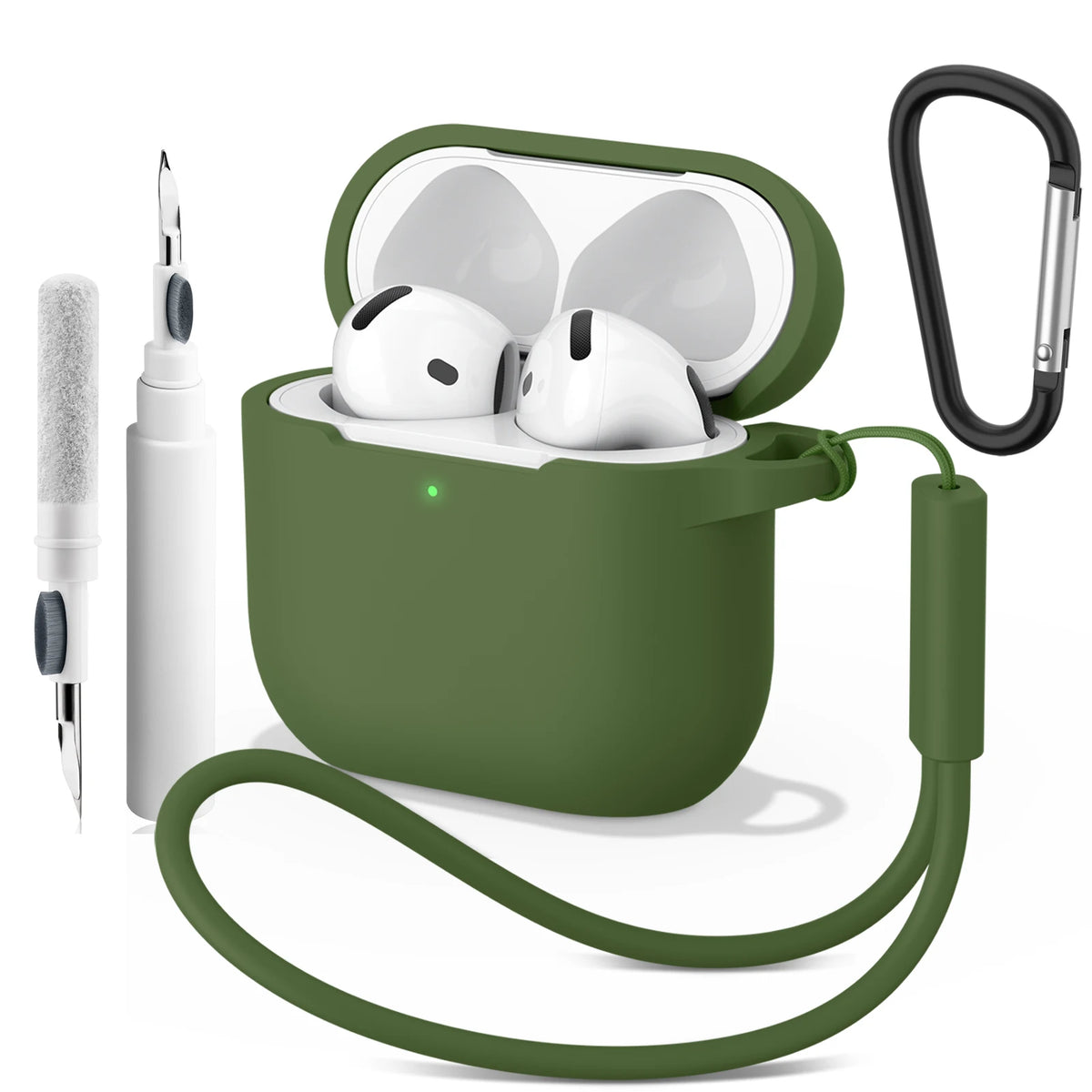 Soft Silicone Case For Apple Airpods 4 Earphone Cover Wireless Bluetooth Headset Protective Cases For Air Pods 4 Cover Accessory