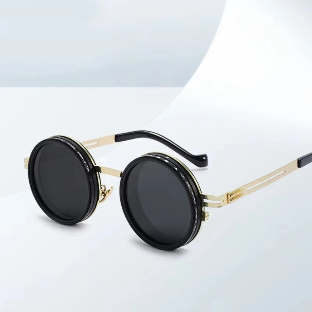 New ND2-400 Adjustable Dimming Glasses 9 Level ND Filter Fishing Sunglasses UV400 With Glasse Case Sunglasses Outdoor