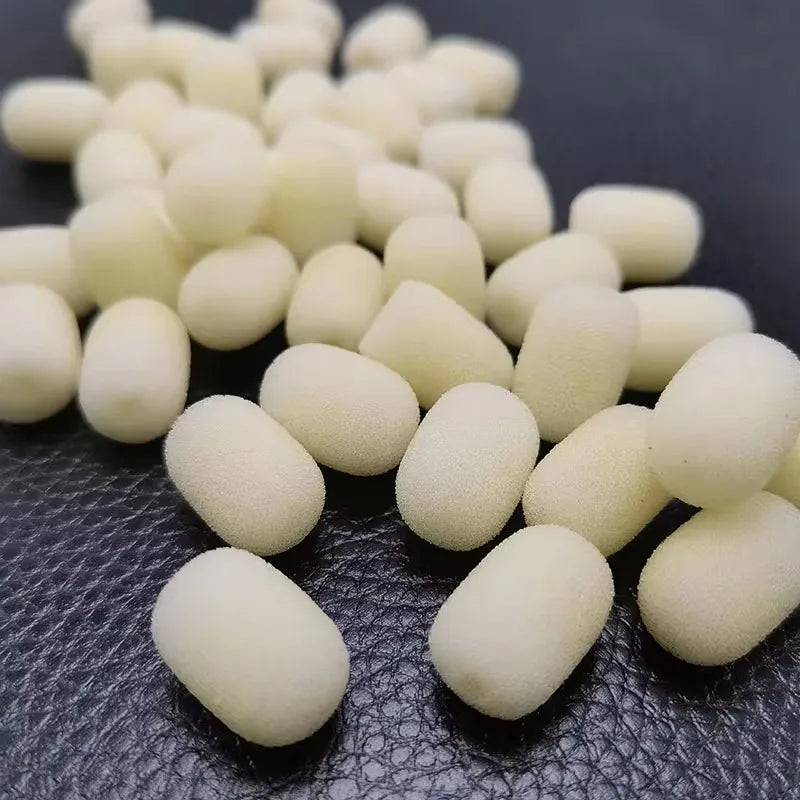 R Miniature Sponge Invisible Microphone Special Foam Cover Smallest Skin Color Mini Mic Sponge Microphone Replacement Windscreen