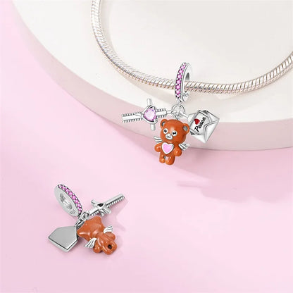 925 Sterling Silver Tailor Sewing Machine Telephone Alarm Clock Charms Pendants Fit 925 Original Bracelets DIY Jewelry