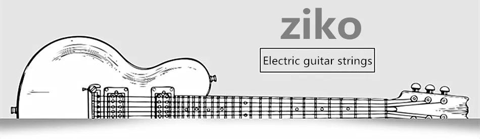 ZIKO DEG-009 Electric Guitar Strings Steel Core Surface Coating Nickel Extra Light Special Musical Instrument Accessorie Parts