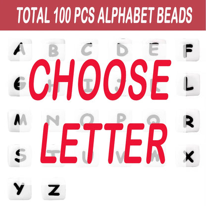 LOFCA 12mm 100pcs Silicone Letter Beads Alphabet Teething Beads Teether English Letters Food Grade Baby Nursing for Teething