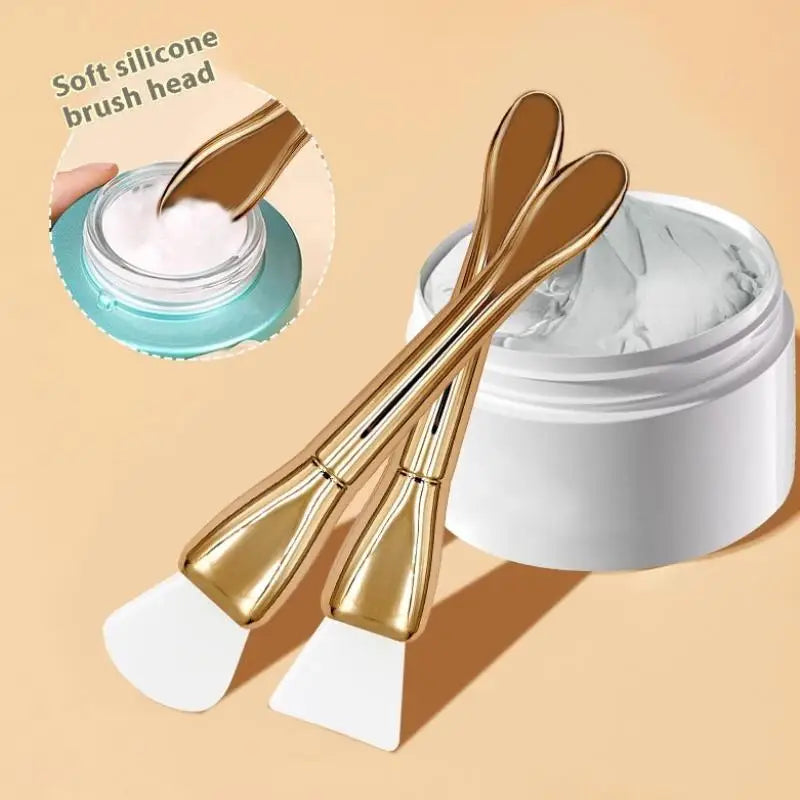 1 Pcs Silicone Mask Brush Double-Headed Smearing Face Cleansing Mud Mask Special Beauty Tool For Gel Mud Facial Masks Creams