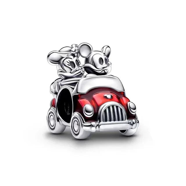 Hot Sell MINISO Disney 925 Sterling Silver Animals Mobilization Charms Beads Hot Original Bracelet DIY Jewelry Women Pendant