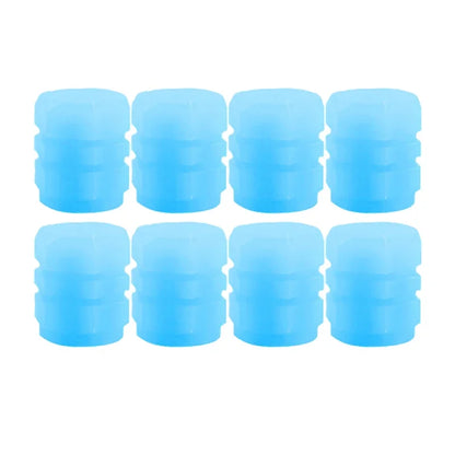 Luminous Valve Caps Fluorescent Night Car Tire Valve Caps Motorcycle Bike Glowing Decor Wheel Nozzles Tyre Cap Car Accessories