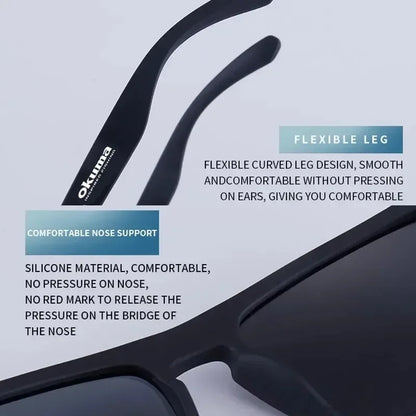 Okuma Polarized Sunglasses UV400 for Men and Women Outdoor Hunting, Fishing, Driving Bicycles, Sunglasses Optional Box