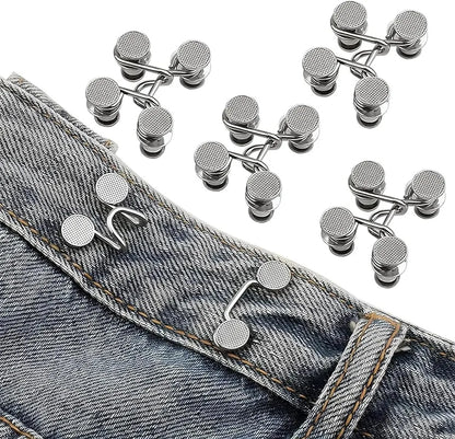 1/2/4 Pairs Jeans Button Tightener,Pant Waist Tightener, Button Pins for Jeans, Button for Jeans to Make Smaller Waist Tightener