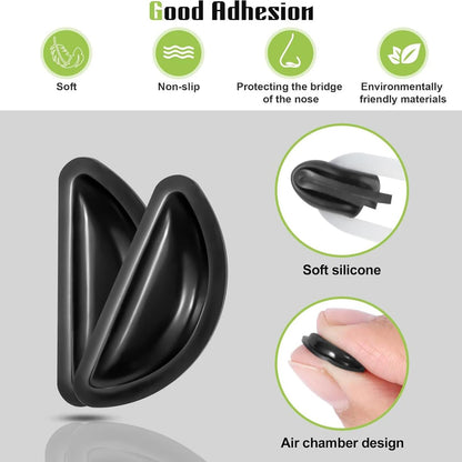 5/10 Pairs Super Sticky Anti Slip Eyeglass Nose Pads Soft Silicone Adhesive Glasses Nose Pad for Plastic Frame Glasses Parts