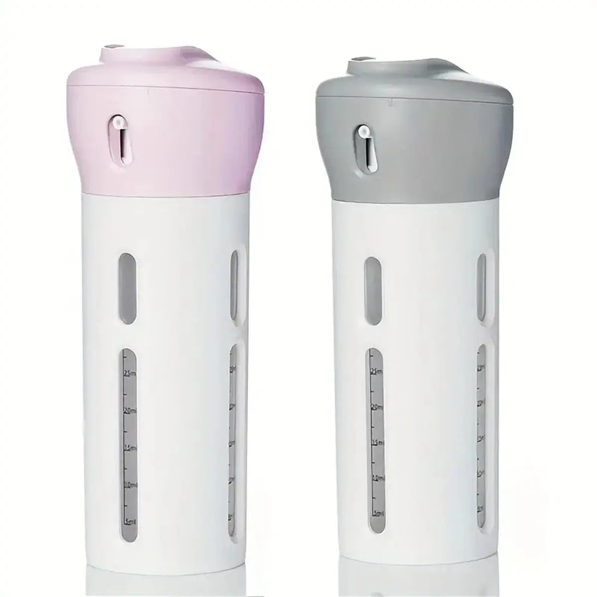 4 In 1 Portable Travel Liquid Dispenser Bottle Refillable Leakproof Travel Container For Perfume Shampoo Conditioner Lotion