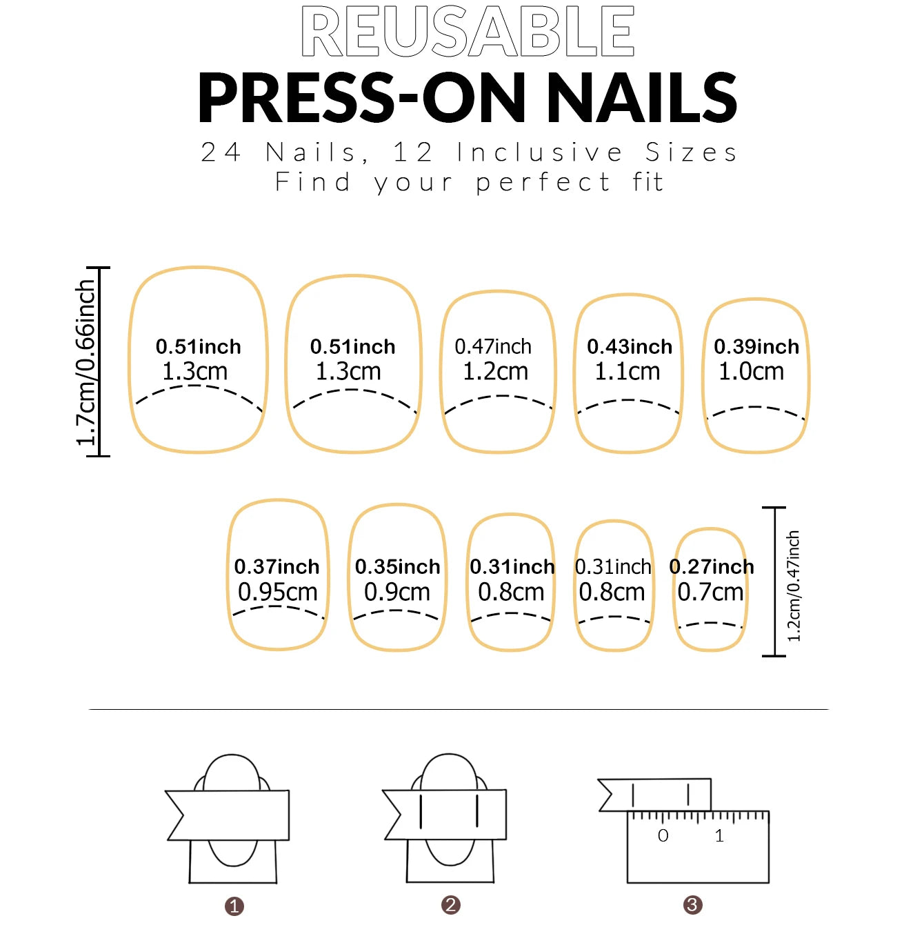 48pcs French black border hand and foot armour Glossy fake toenails fully covered with nude spring break toenails for women's na
