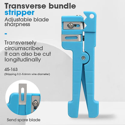 45-162 45-163 45-165 Fiber Optic Stripper Coaxial Cable Stripper Optical Cable Slitter Wire Stripper Tool Beam Tube Stripper