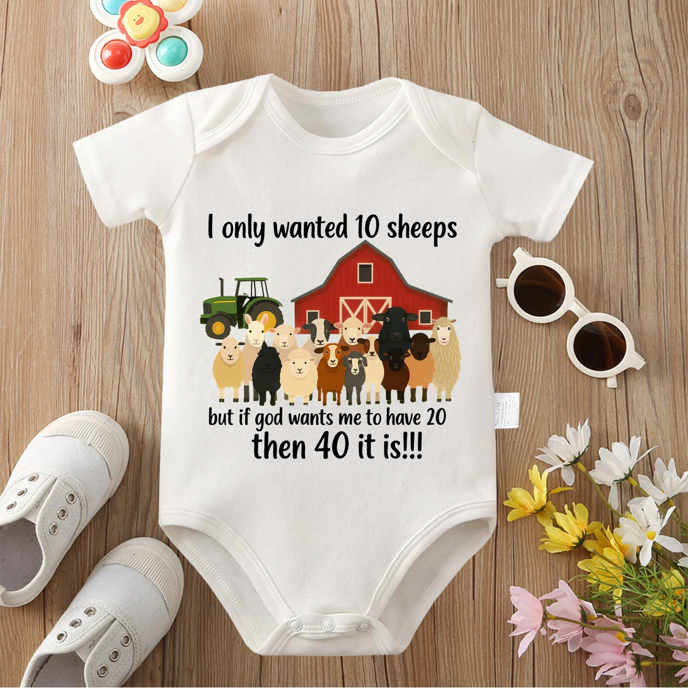 I Love My Family 100% Cotton Bodysuit Soft Baby Cloths Best Gift for Baby Onesie Jumpsuit for 0 To 12 Months Cute Newborn