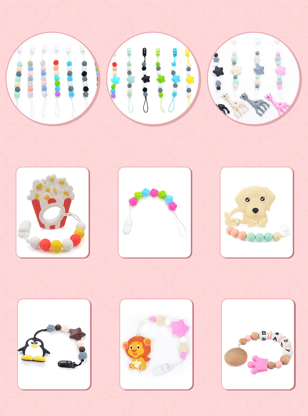 LOFCA 12mm 50pcs/lot Beads Food Grade Silicone Teether Round Beads Baby Chewable Teething Beads Silicone Teether For Diy