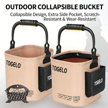 Foldable Water Bucket for Fishing Stuff Live Fish Box Fishnet Integrated Fish Bucket Fishing Supplies Accessories Tackle Article