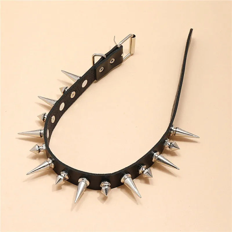 1pc Punk Gothic Necklace Rivet Choker Y2K For Men Women New Year Christmas Party Birthday Valentine's Day Lovers Gifts