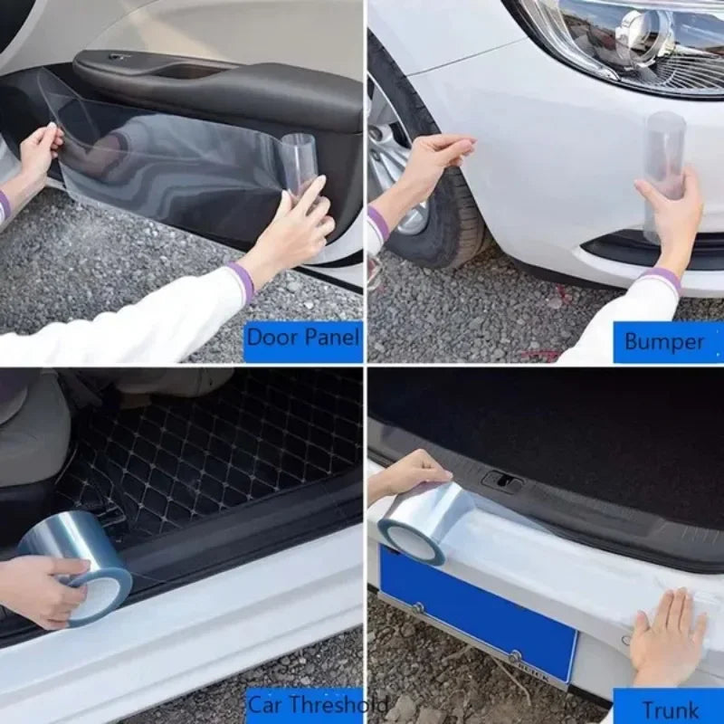 Car Anti Scratch Protective Film Car Bumper Hood Paint Transparent Protection Clear Film Stickers