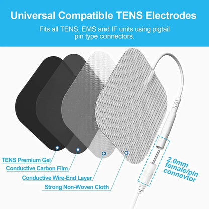 10/50pcs Body Physiotherapy Tens Electrode Pad Electric Muscle Stimulator Massage Patches Conductive Gel Pulse Relieve Fatigue