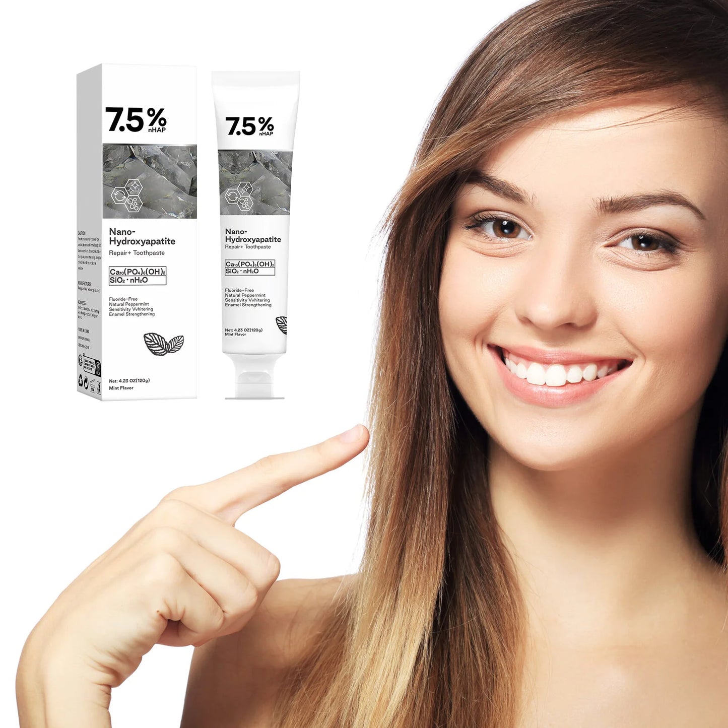 Nano Hydroxyapatite Toothpaste Remover Coffee Tea Stain Improve Bad Breath Prevent Caries Teeth Whitening Toothpaste Products