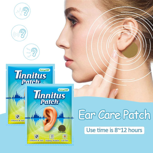 Tinnitus Patch Portable Ear Care Patch Headache Relief Ear Ringing Buzzing Hearing Loss Brain Nerve Ear Ringing Patch