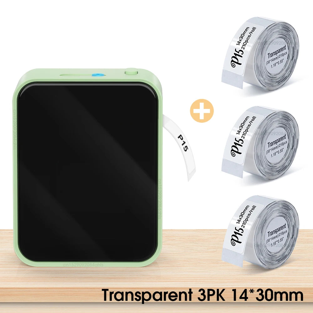 Wireless Bluetooth Label Printer Portable Thermal Printer Marklife P15 Inkless Labeling Machine Mini Label Maker P15 Sticker