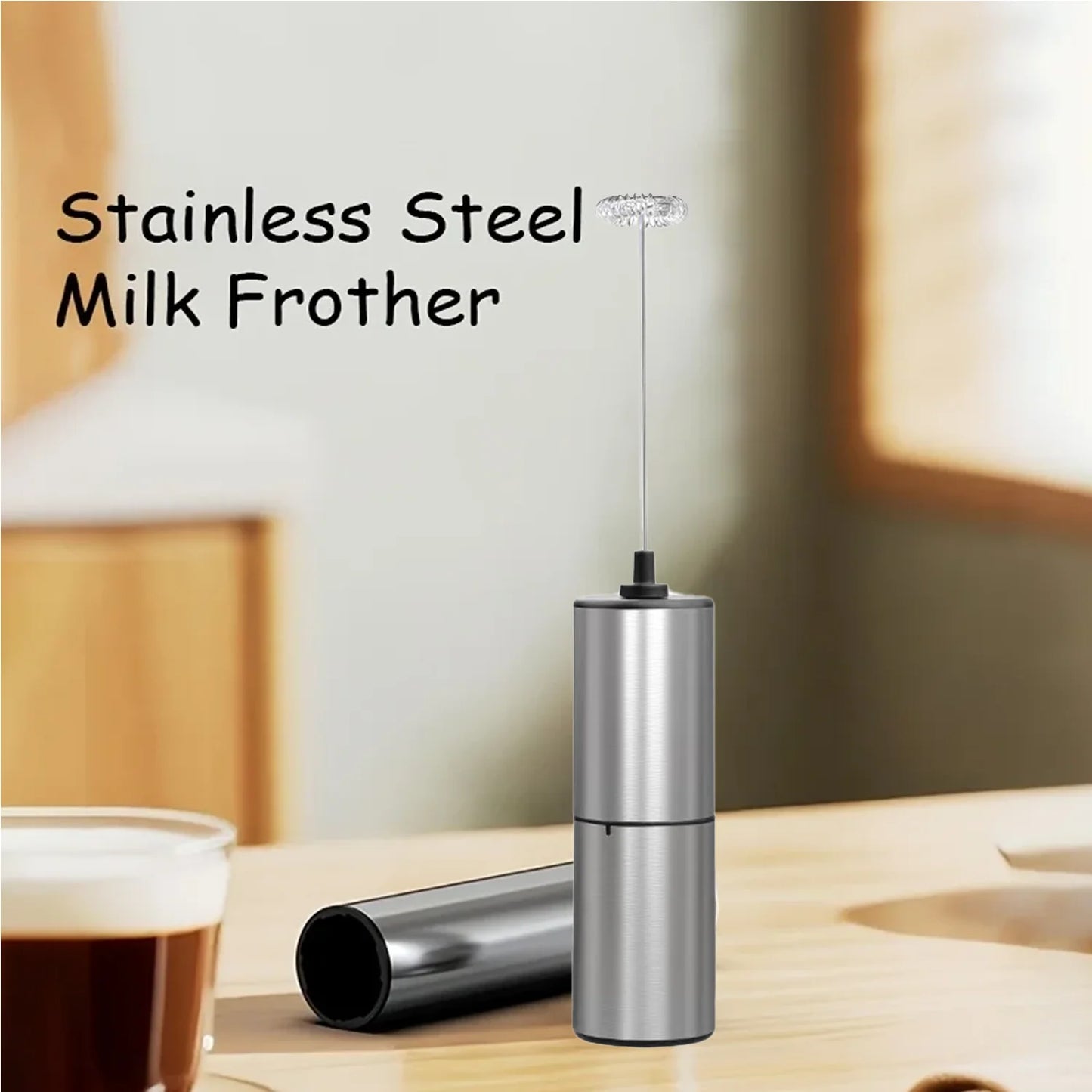 2026 NEW HOT stainless steel high-speed milk frother, coffee frother multi-purpose suitable for coffee households And baking use