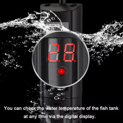 Aquarium Submersible Heater Fish Tank Water Heating Rod Constant Aquarium Thermostat Temperature Control 220V 50-500w EU Adapter