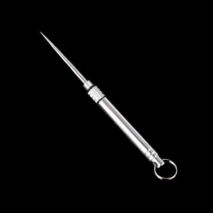 Outdoor Pocket Toothpick Titanium EDC Portable Mini Toothpick Fruit Fork Camping Tool Toothpick Tube Is More Durable Than Floss