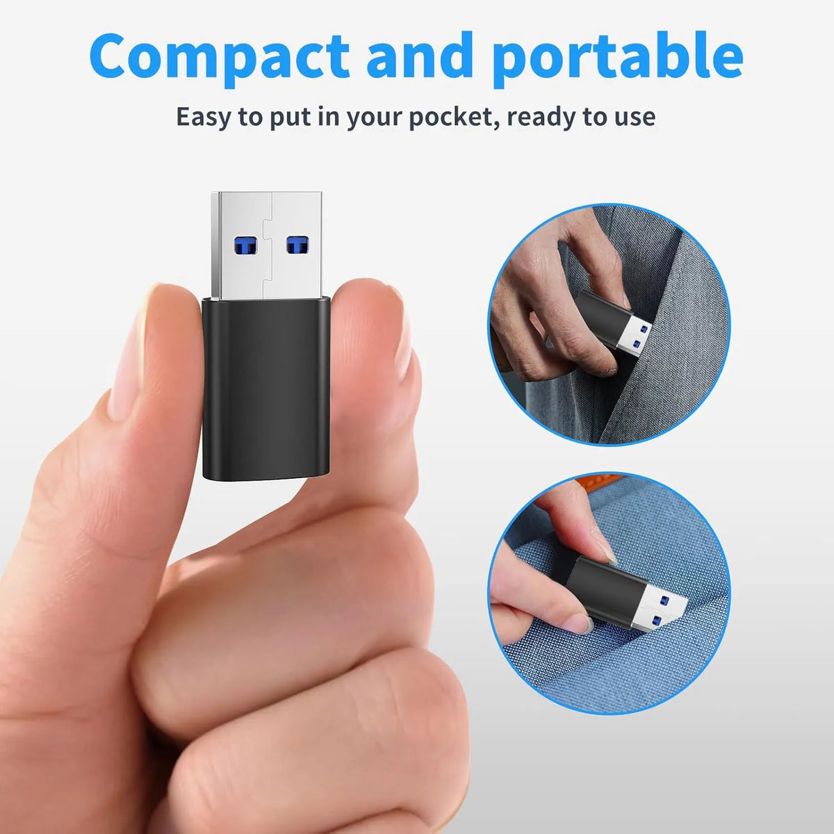 5Gbps USB 3.0 OTG USB-C Converter Type C Male to USBA Female Charging Data Adapter for Macbook Air Pro Air Huawei Xiaomi Samsung
