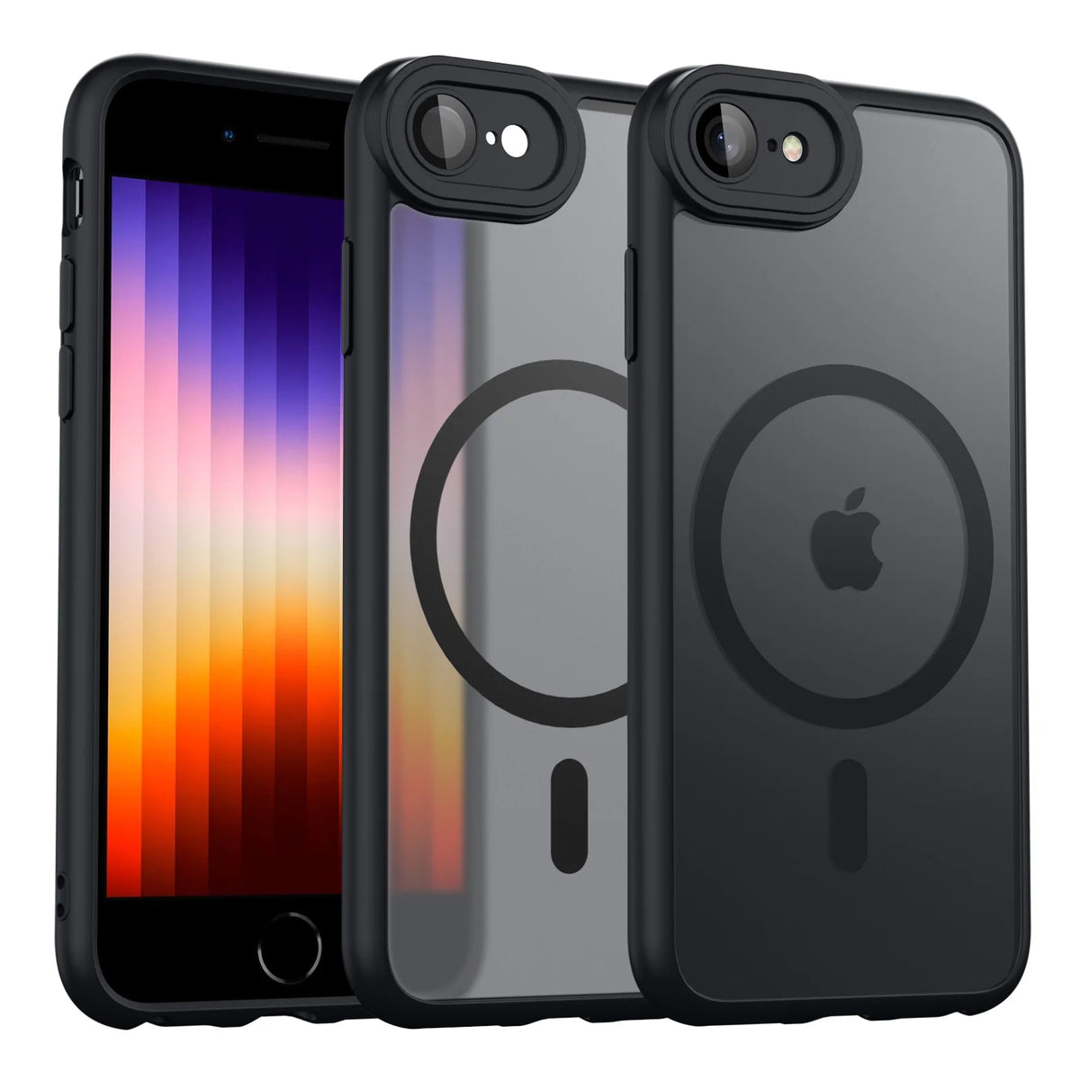Luxury Magnetic Matte Translucent Armor Shockproof Case For iPhone 7/8/SE 2/SE 3 For Magsafe Wireless Charge Cover