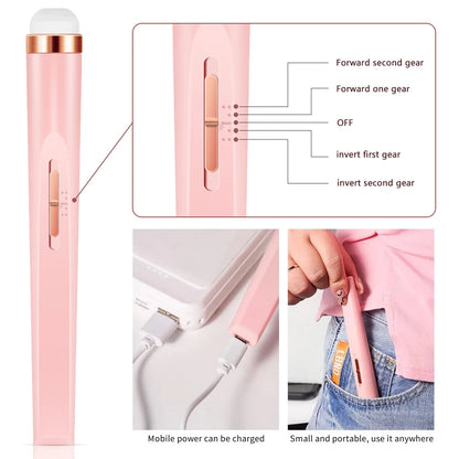 LINMANDA Portable Electric Nail File Nail Set with 4 Speeds Cuticle Trimmer Battery Operated Manicure and Pedicure Tools