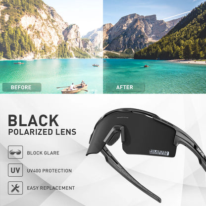 Polarized MTB Cycling Glasses Sports Runing Sunglasses Men Women Bike Bicycle Goggles Skiing Fishing Climbing Eyewear