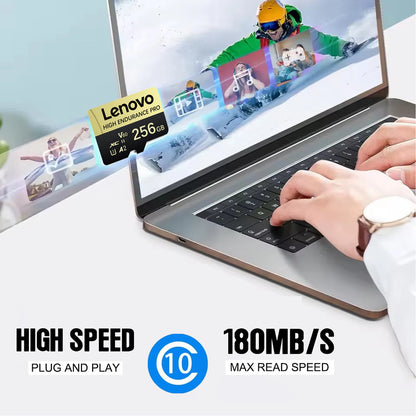 Lenovo SD Card Memory Card 1TB High Speed TF Flash Card 4K Full HD Video Micro SD Card 128GB 256GB 512GB For Xiaomi Camera PC
